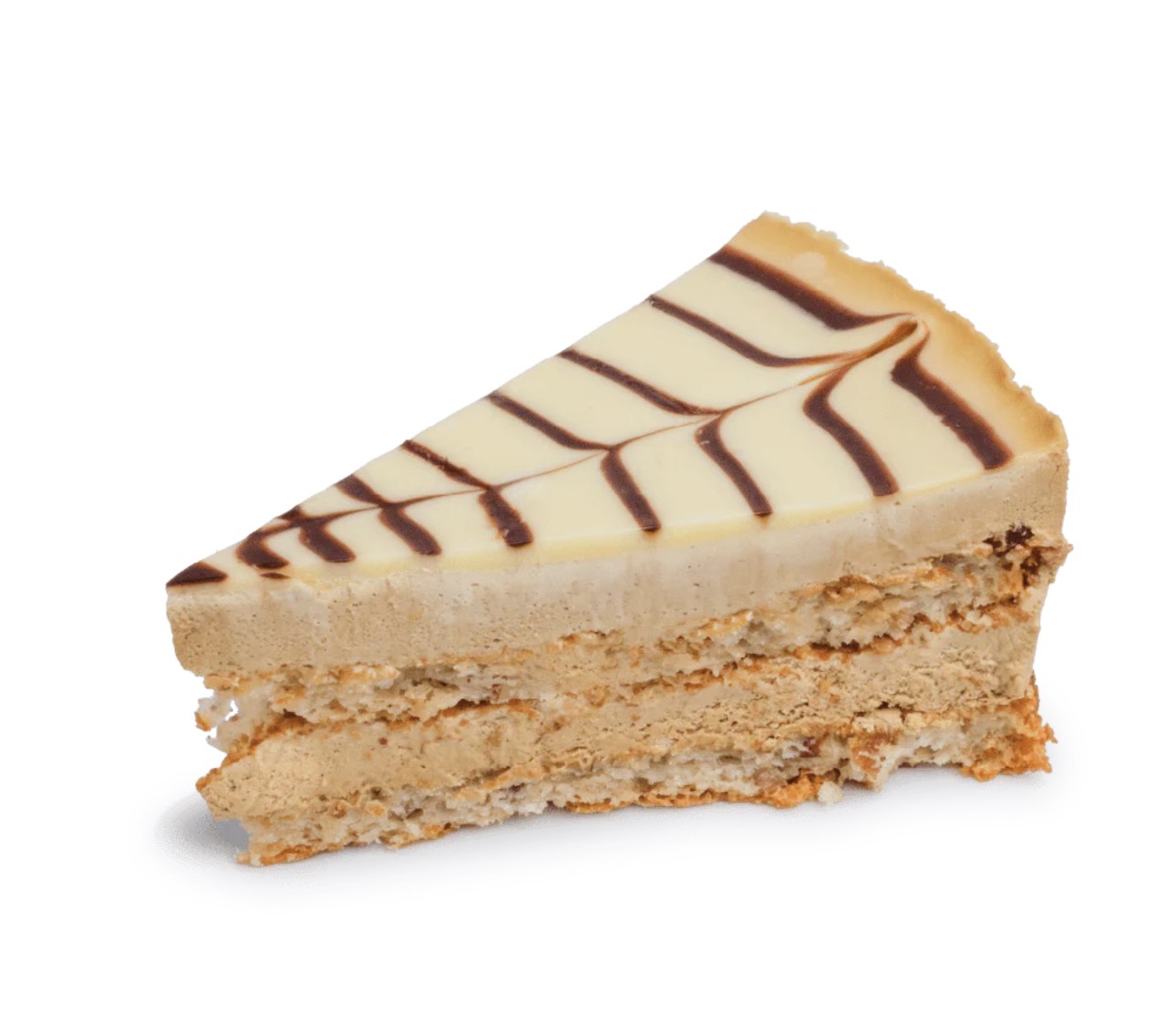 Caramel cake slice